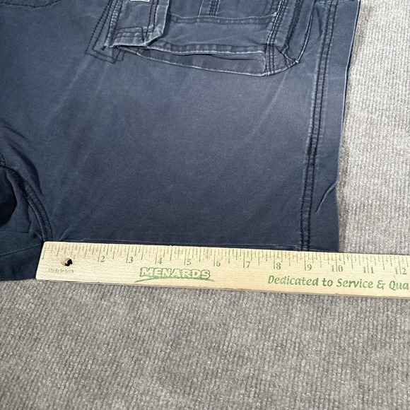 Union Bay Cargo Shorts Mens 36 Navy Blue Cotton Utilty Baggy Skater Grunge Y2K - Picture 9 of 10